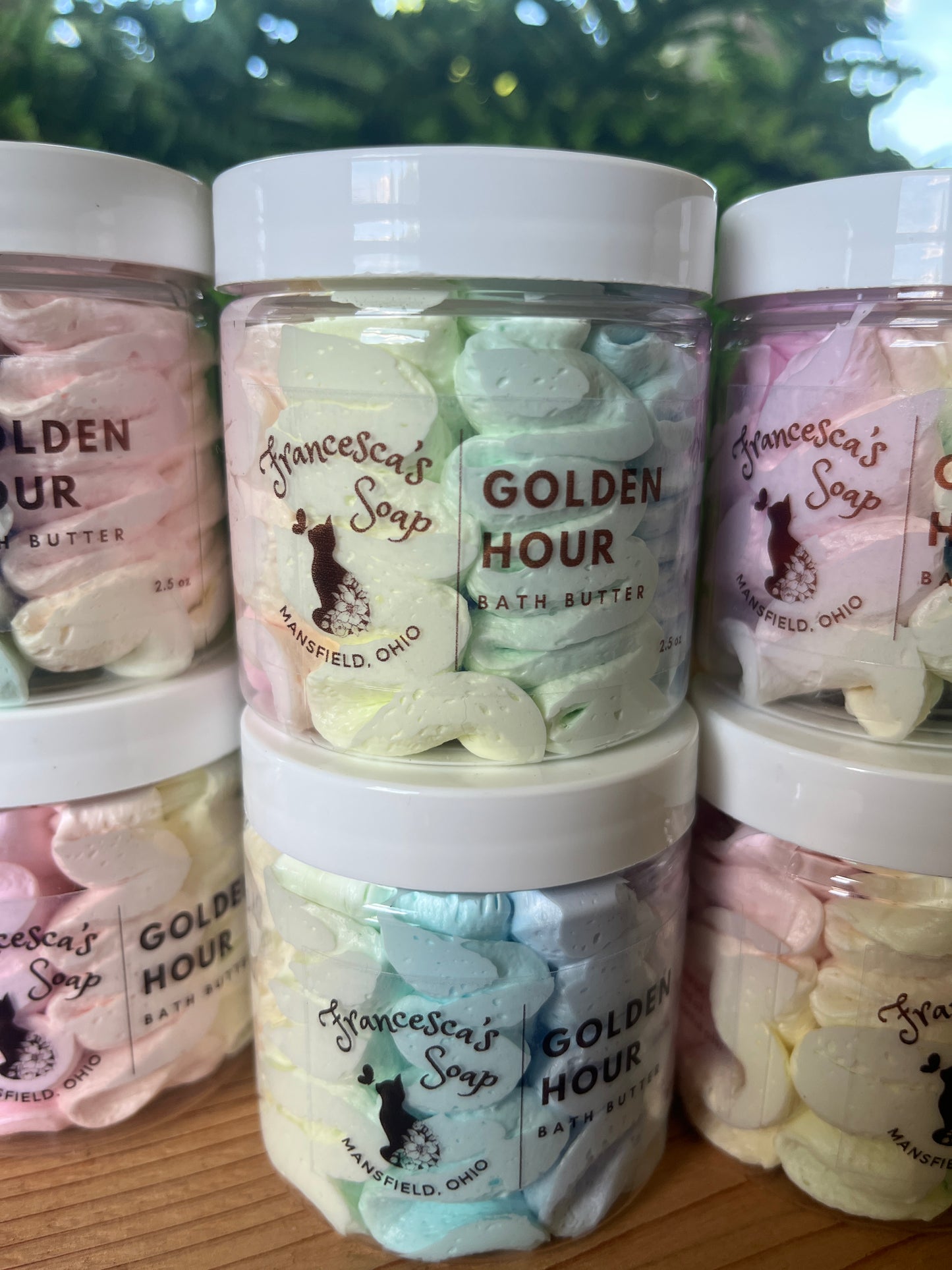 Rainbow Body Bath Butter – Golden Hour